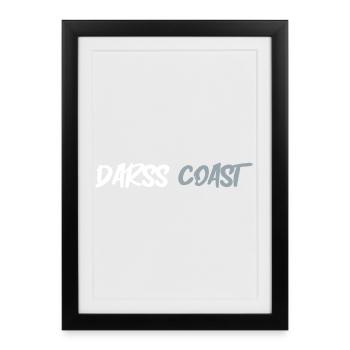 DarssCoast - Original Brand - Gerahmtes Poster (27 × 37 cm) - Schwarz - Vorne