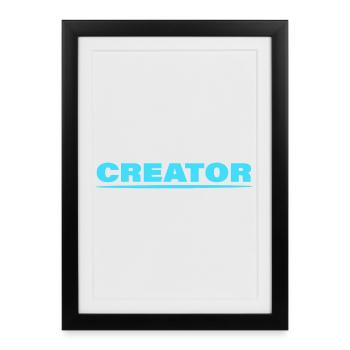 CREATOR - Framed poster (27 × 37 cm) - black - Front