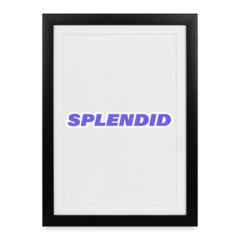 SPLENDIDE - Affiche encadrée (27 × 37 cm) - noir - Devant