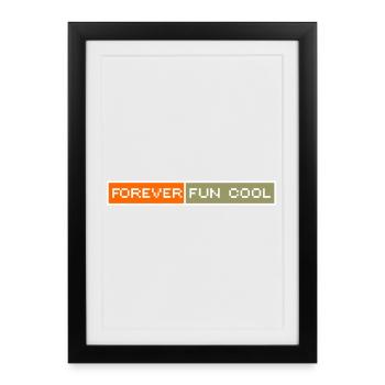 Just Cold Fun English - Framed poster (27 × 37 cm) - black - Front