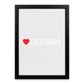Olsberg - Framed poster (27 × 37 cm) - black - Front