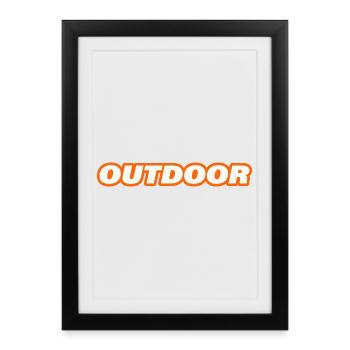 Outdoor - Framed poster (27 × 37 cm) - black - Front