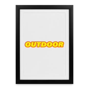 Outdoor - Framed poster (27 × 37 cm) - black - Front