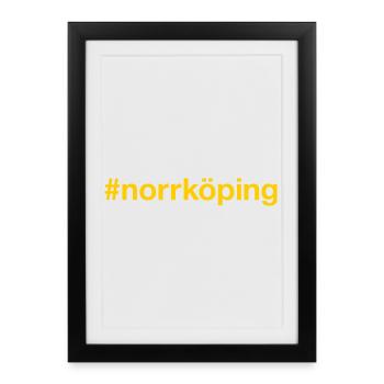 Norrköping Sverige Sweden Schweden - Framed poster (27 × 37 cm) - black - Front