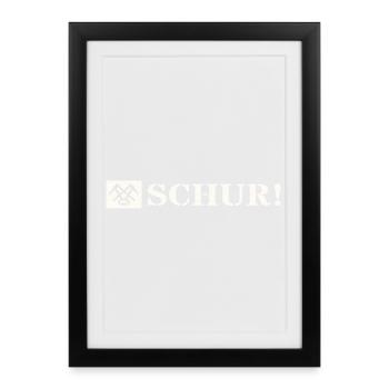 Schur Gondach Nodda Gemorje Siegerländer Platt - Framed poster (27 × 37 cm) - black - Front