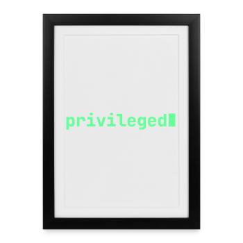 Feeling Privileged | Developer mood - Framed poster (27 × 37 cm) - black - Front