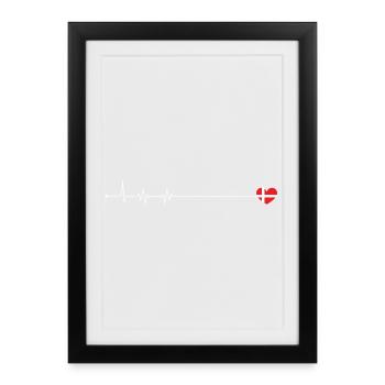 Design details required - Framed poster (27 × 37 cm) - black - Front