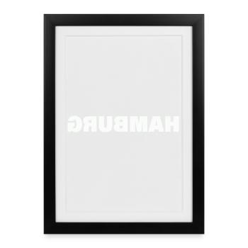 HAMBURG - Framed poster (27 × 37 cm) - black - Front