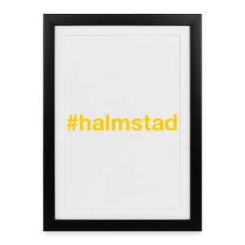 Halmstad Sverige Sweden Schweden - Framed poster (27 × 37 cm) - black - Front
