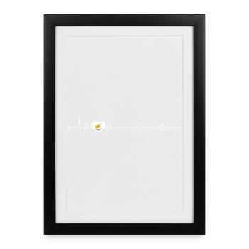Bird Within Pulse Heart - Framed poster (27 × 37 cm) - black - Front