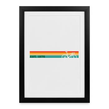 Millésime 1976 - Affiche encadrée (27 × 37 cm) - noir - Devant