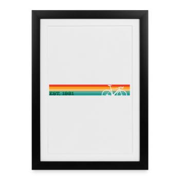Millésime 1981 - Affiche encadrée (27 × 37 cm) - noir - Devant