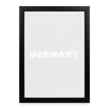 Germany - Framed poster (27 × 37 cm) - black - Front