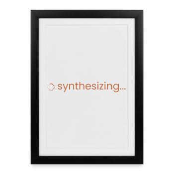 synthesizing... Loading Spinner for Idea People - Framed poster (27 × 37 cm) - black - Front