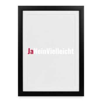Proposal Engagement Bachelor Party Gift - Framed poster (27 × 37 cm) - black - Front