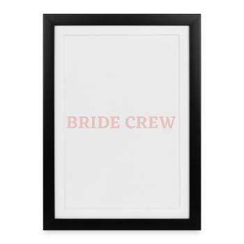 Équipage de la mariée - Affiche encadrée (27 × 37 cm) - noir - Devant