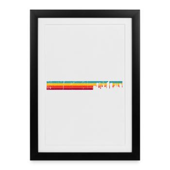 Liverpool skyline rétro - Affiche encadrée (27 × 37 cm) - noir - Devant