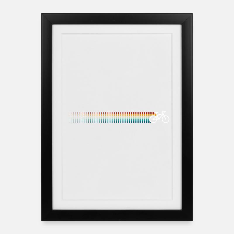 Retro Bicycle - Framed poster (27 × 37 cm) - black