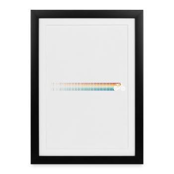 Retro-Radfahren - Gerahmtes Poster (27 × 37 cm) - Schwarz - Vorne