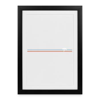 Vintage retro tree - Framed poster (27 × 37 cm) - black - Front