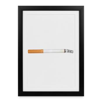 Cigarette Smoke Shade - Framed poster (27 × 37 cm) - black - Front