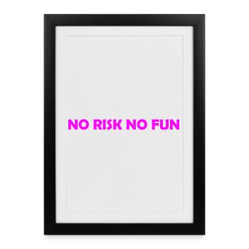 humor - Framed poster (27 × 37 cm) - black - Front
