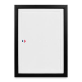 Awaiting design image - Framed poster (27 × 37 cm) - black - Front