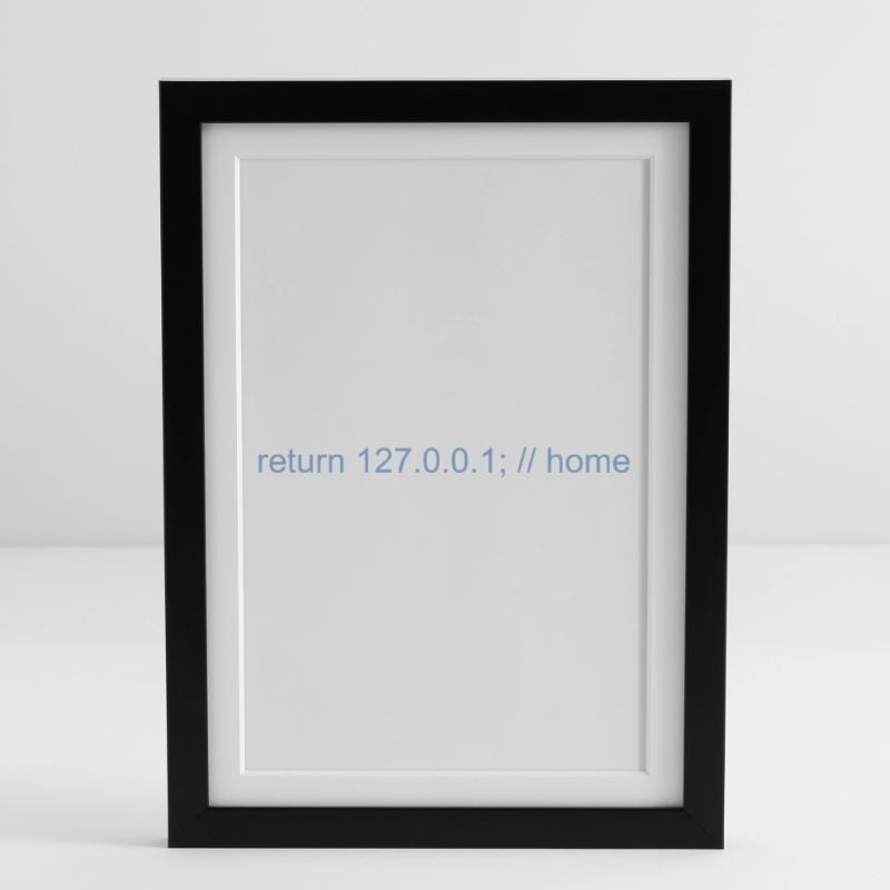 Programmierer Nerd IT Witz Developer Zuhause Gerahmtes Poster (27 × 37 cm)