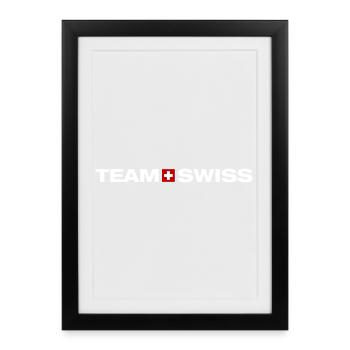 Team Switzerland - Framed poster (27 × 37 cm) - black - Front