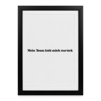 20-Gamer-Mein_Team - Gerahmtes Poster (27 × 37 cm) - Schwarz - Vorne