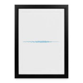 Harpoon - dash - strip - lance - Framed poster (27 × 37 cm) - black - Front