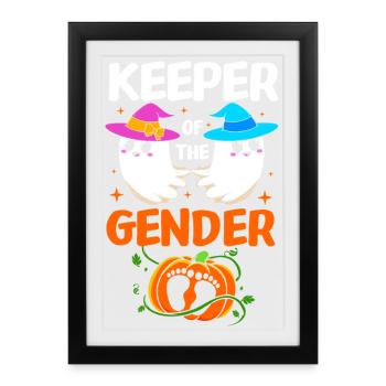 Révélation du sexe d’Halloween - Affiche encadrée (27 × 37 cm) - noir - Devant