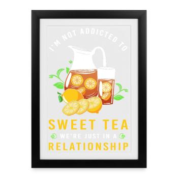 Chai Tee Thé sucré - Affiche encadrée (27 × 37 cm) - noir - Devant