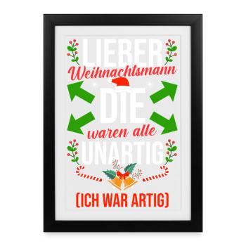 Tir à l’arc Tir à l’arc Tir à l’arc - Affiche encadrée (27 × 37 cm) - noir - Devant