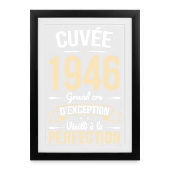 1946 – Aged to perfection - Framed poster (27 × 37 cm) - black - Front
