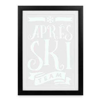 Après Ski Team - Framed poster (27 × 37 cm) - black - Front