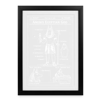 T-shirt Icône du Plan Anubis - Affiche encadrée (27 × 37 cm) - noir - Devant