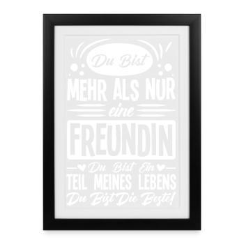 Tu es plus qu’un simple ami - Affiche encadrée (27 × 37 cm) - noir - Devant