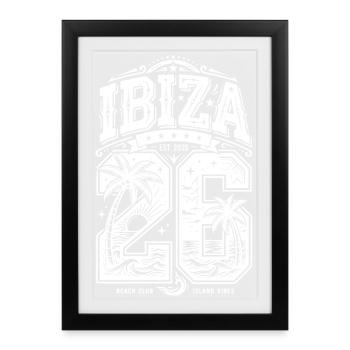 Maillot Ibiza 26 - Affiche encadrée (27 × 37 cm) - noir - Devant