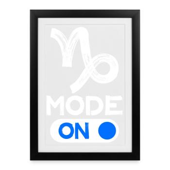 Astronomy Capricorn Statement Superstition Sky - Framed poster (27 × 37 cm) - black - Front