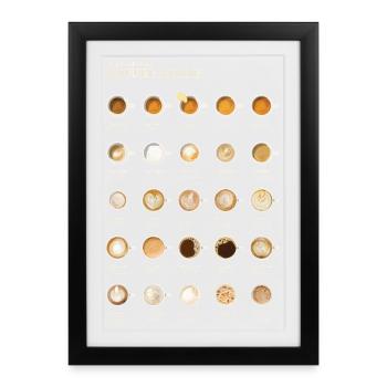 Ultimate Espresso Coffee Chart - Framed poster (27 × 37 cm) - black - Front