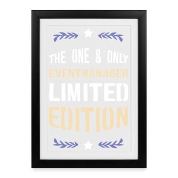 Limited Edition Event Manager - Framed poster (27 × 37 cm) - black - Front