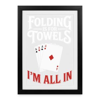 Poker - Affiche encadrée (27 × 37 cm) - noir - Devant