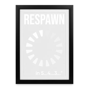 Respawn Radiant Circle Logo - Framed poster (27 × 37 cm) - black - Front