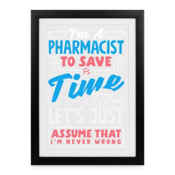 Pharmacist Pharmaceutical Technical - Framed poster (27 × 37 cm) - black - Front