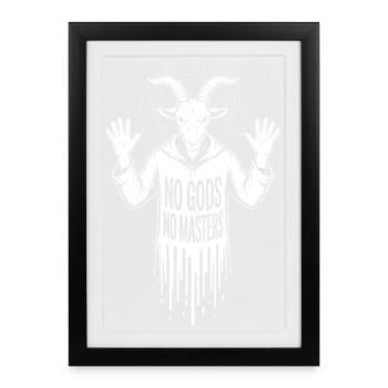 Manifeste du Crâne de Chèvre - Affiche encadrée (27 × 37 cm) - noir - Devant