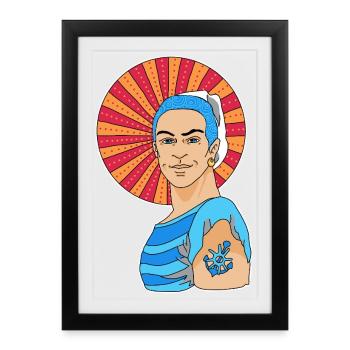 Handsome sailor - Framed poster (27 × 37 cm) - black - Front
