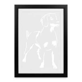 Slovensky Kopov "Black Edition" - Affiche encadrée (27 × 37 cm) - noir - Devant