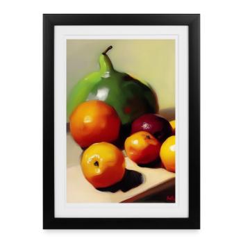 Fruit - Affiche encadrée (27 × 37 cm) - noir - Devant