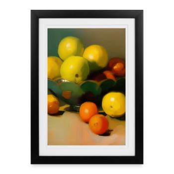 Fruit - Affiche encadrée (27 × 37 cm) - noir - Devant